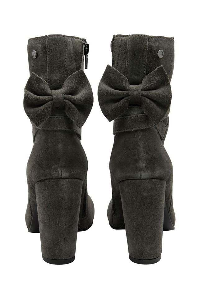 Ravel Ravel Women's 'Alder' Suede Heeled Ankle Boots in Grey - 3