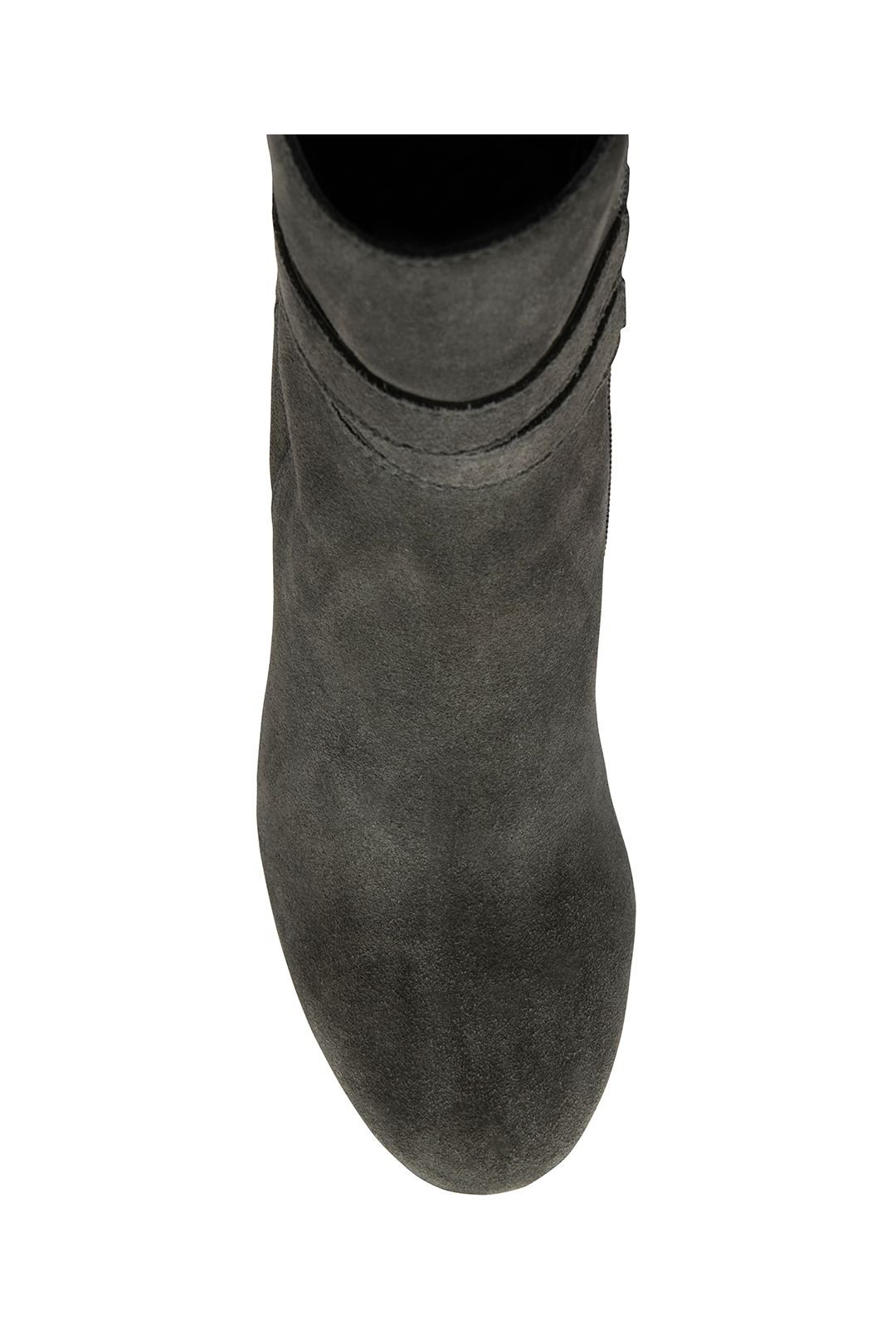 Ravel Ravel Women's 'Alder' Suede Heeled Ankle Boots in Grey - 4