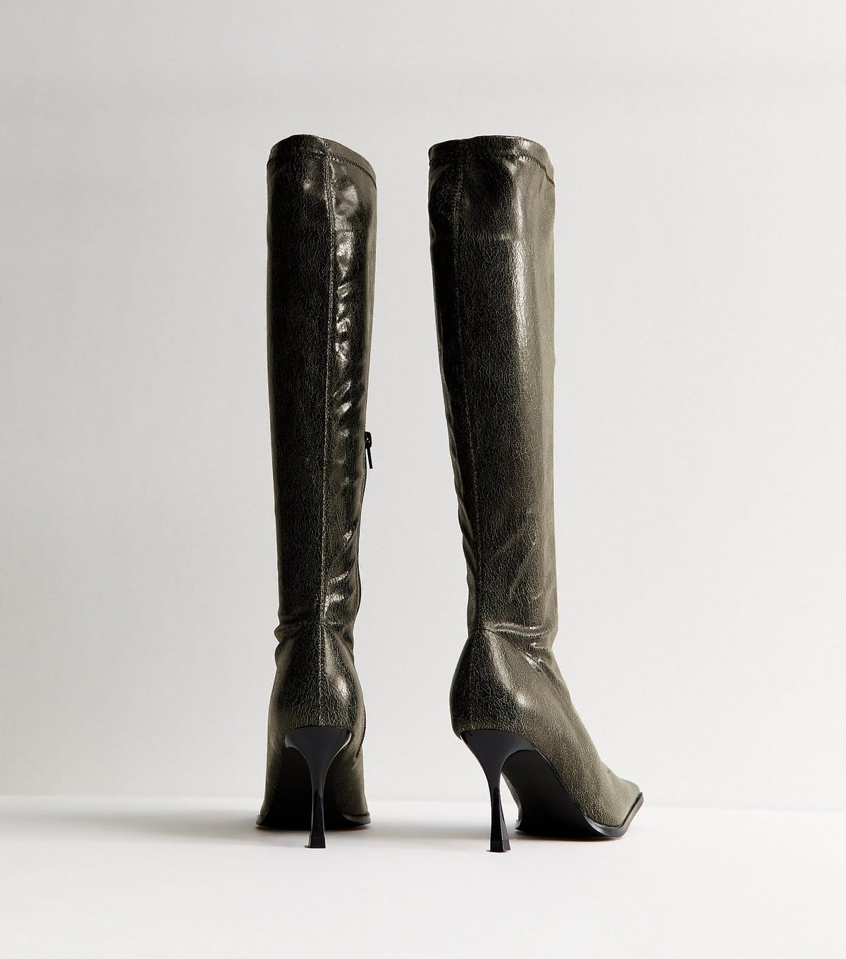 Public Desire Women's Khaki Scorpion Knee High Boots Public Desire New Look - 4