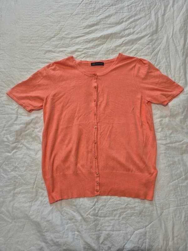 Marks & Spencer Orange marks and Spencer short sleeve cardigan size 16
