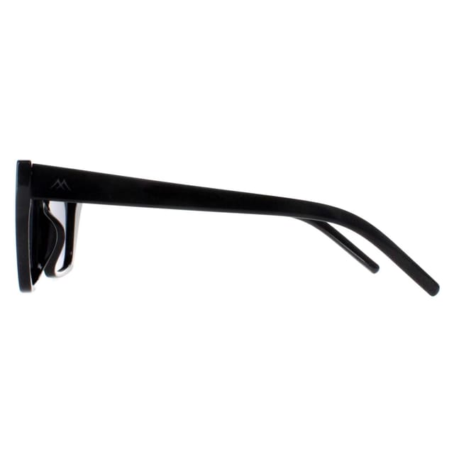 montana montana Women's Cat Eye Shiny Black Smoke Polarized MP64 - 3