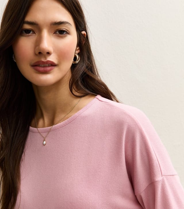 New Look Women's Mid Pink Soft Touch Long Sleeve Top New Look - 3