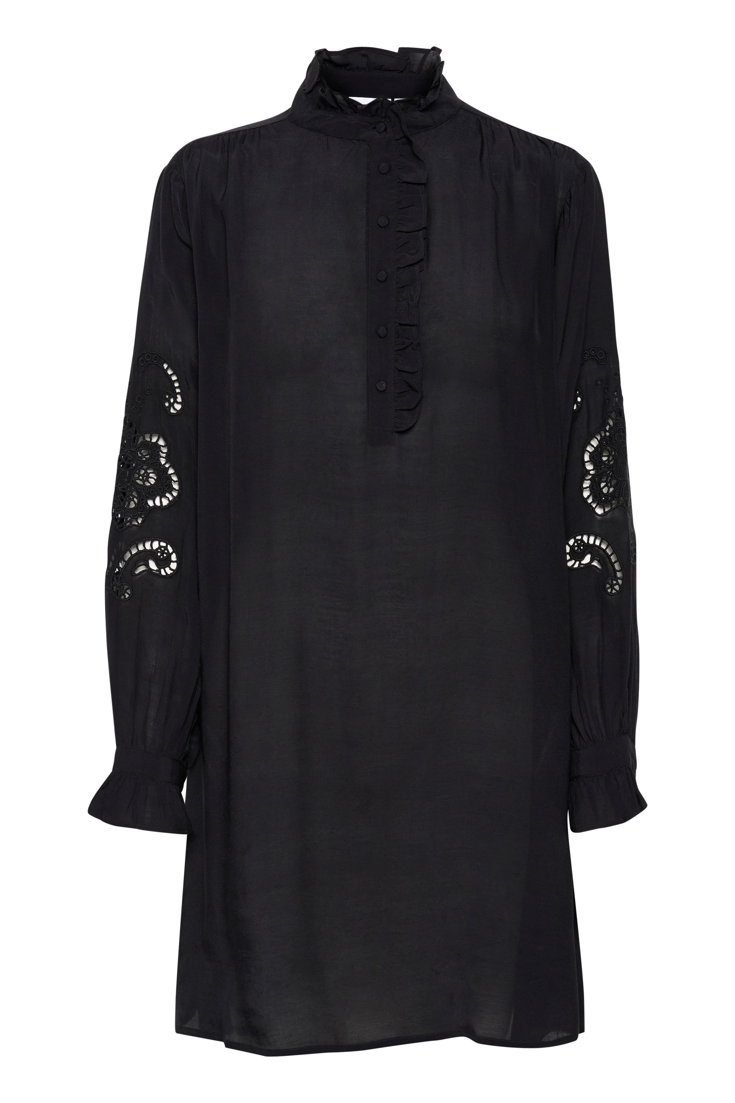 Saint Tropez Saint Tropez Women's GreyaSZ Long Sleeve Casual Fit Dress in Black - 2