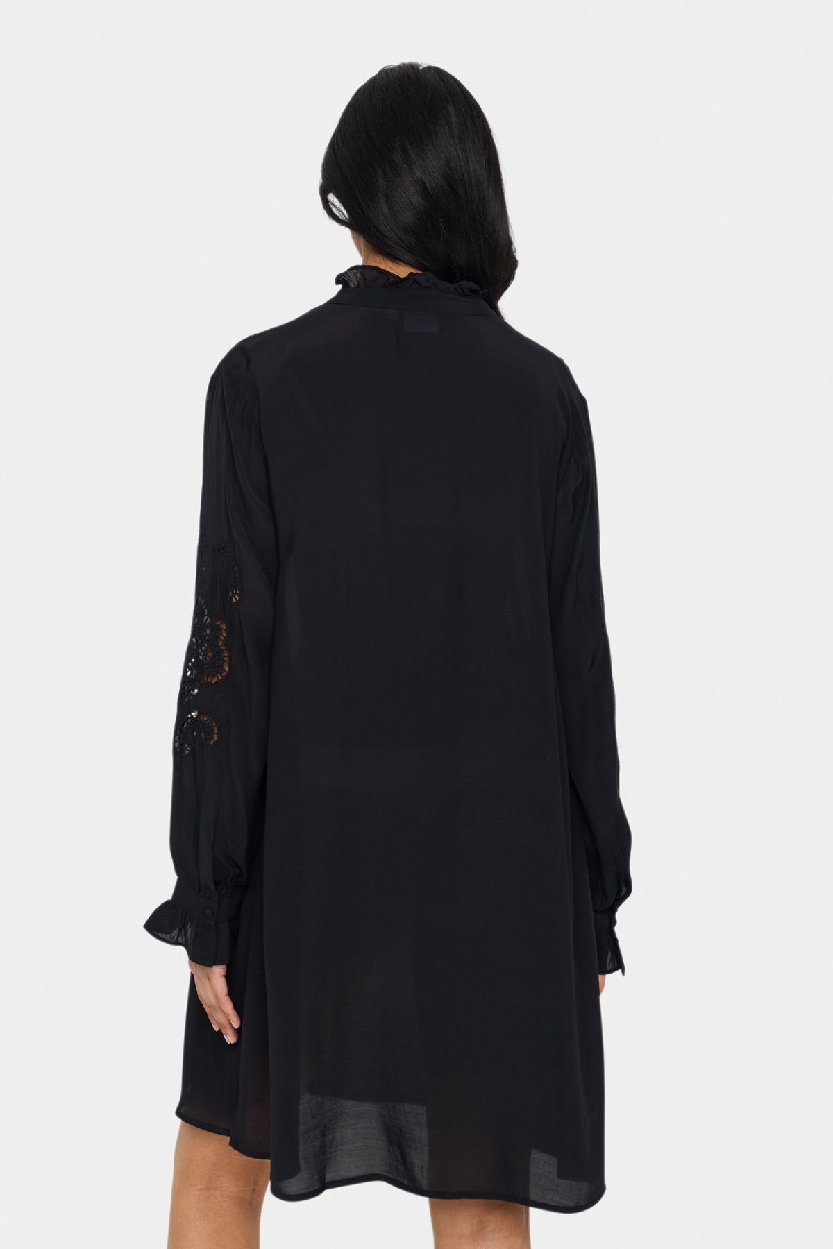 Saint Tropez Saint Tropez Women's GreyaSZ Long Sleeve Casual Fit Dress in Black - 4