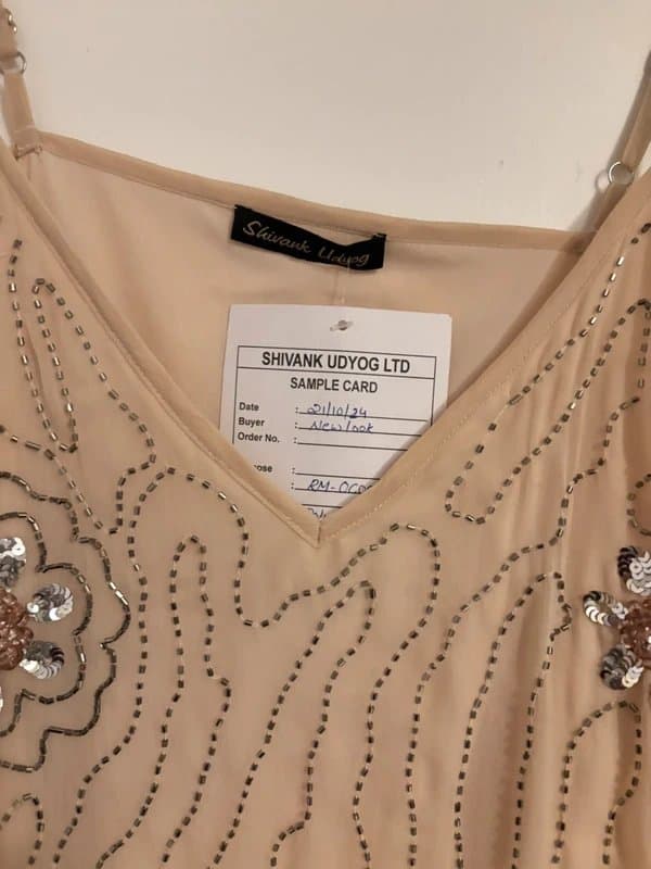 New Look Sequined embellished flower mini party dress size 10