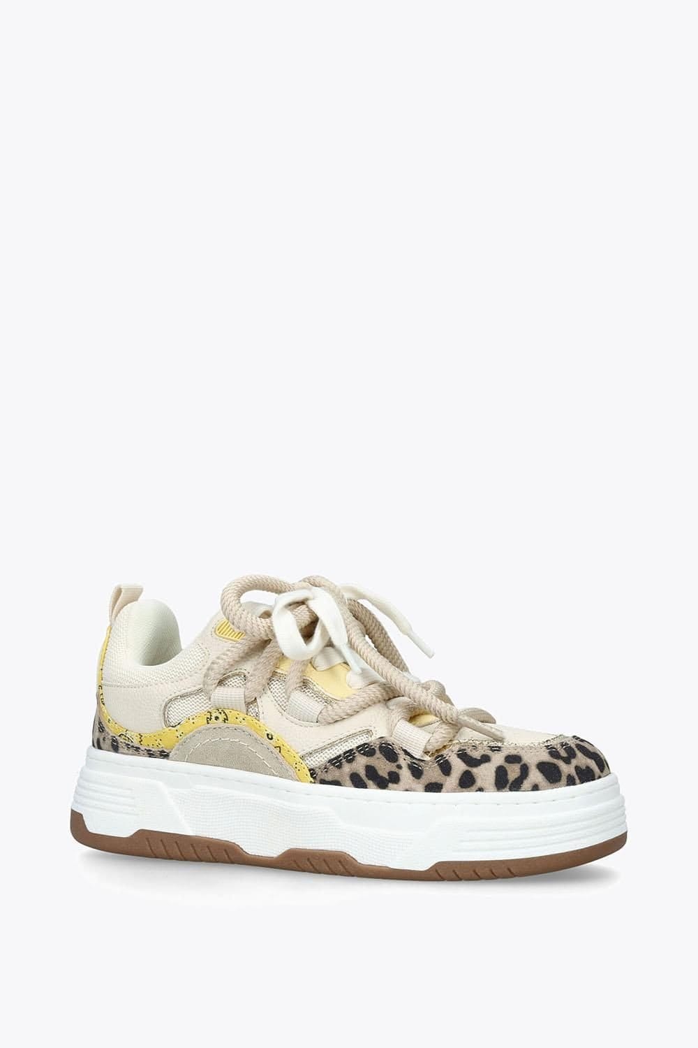 Steve Madden STEVE MADDEN Women's 'Brouhaha Beige' Fabric Trainers in Beige - 4