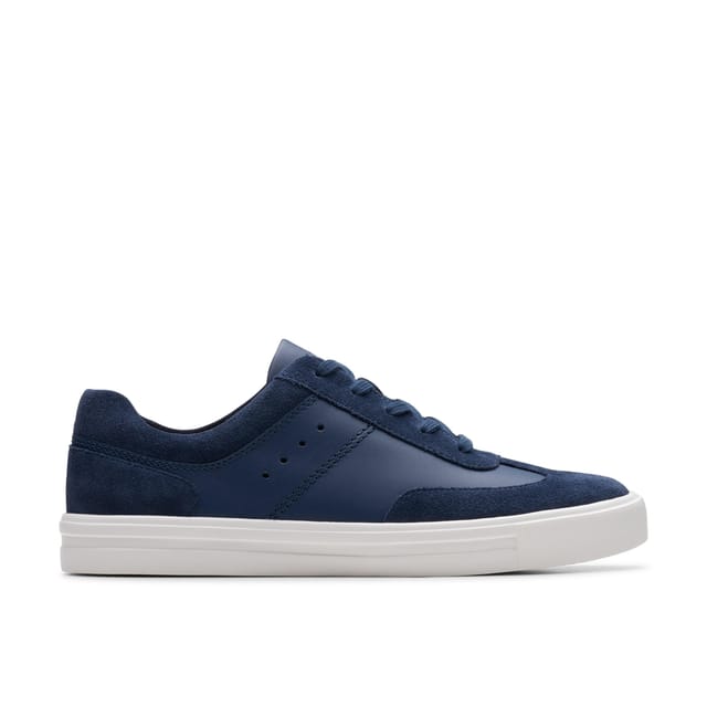 Clarks Clarks Women's Makea Court Navy Leather Trainers in Blue - 2