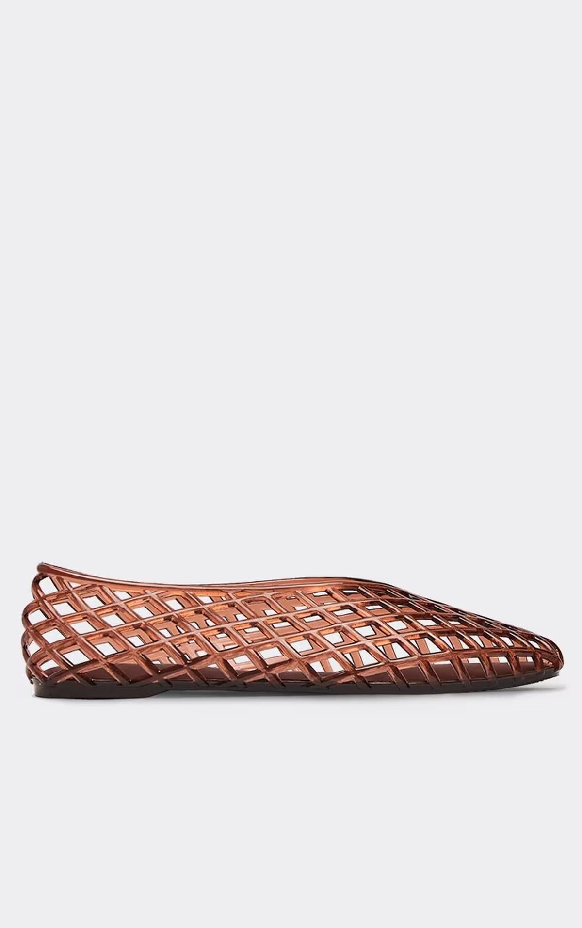 EGO EGO Brown Plastic Ballet Pump Flats