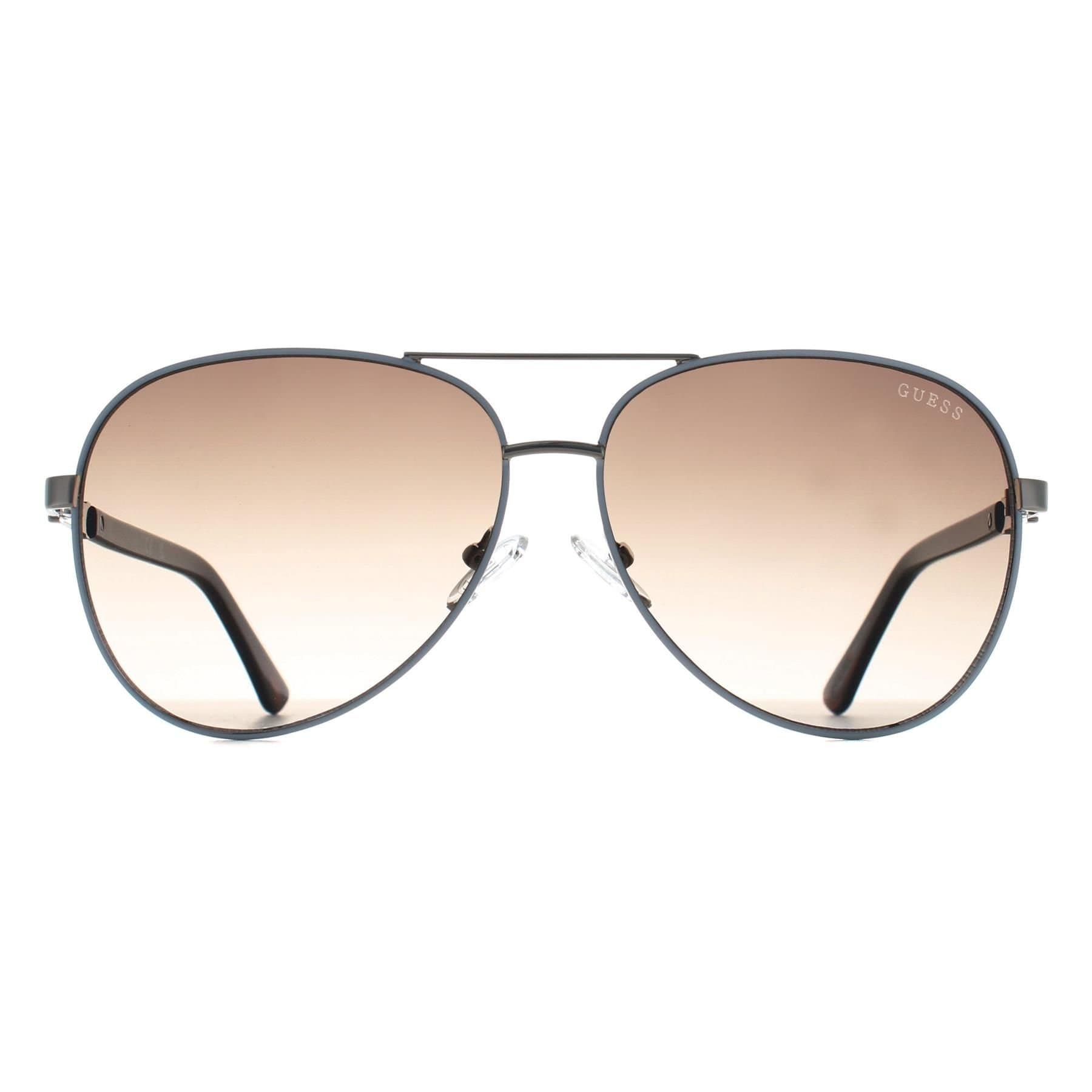 Guess Guess Women's Aviator Grey White Brown Gradient GU00173