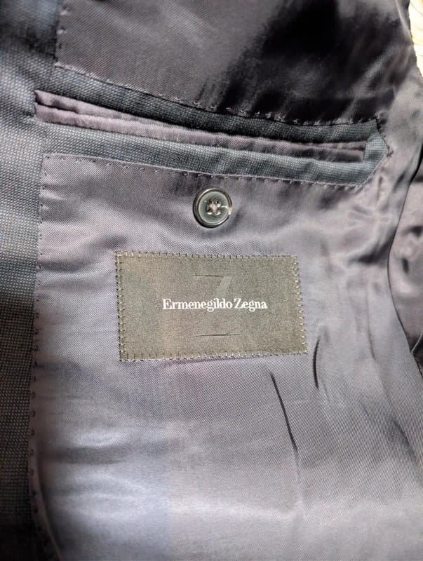 Ermenegildo Zegna Men's Ermenegildo Zegna 'Roma' Midnight Blue 3 Button Tailored Fit Blazer - 42R (52EU)