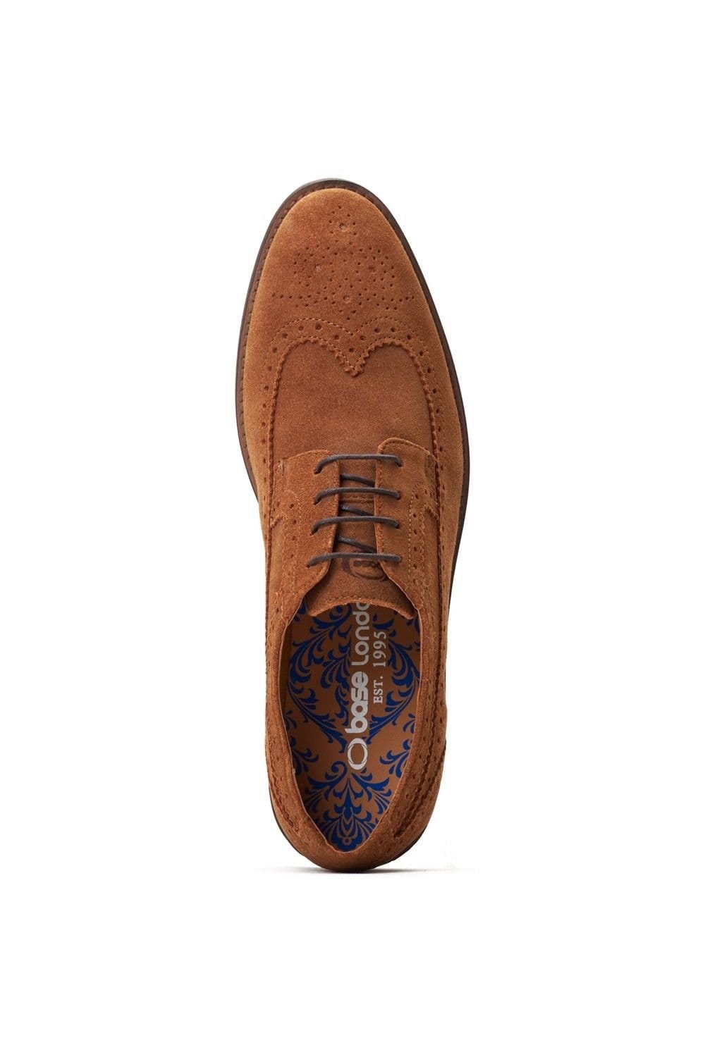Base London Base London Men's Twain Brogue Shoe in Light Brown - 4