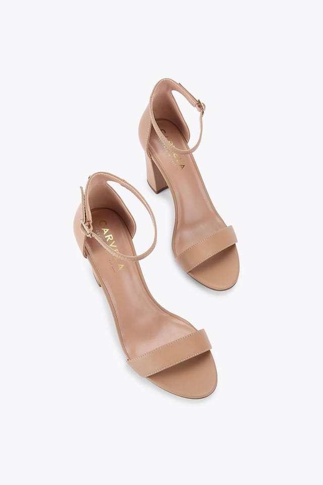 Carvela Carvela Women's 'Capo Block Heel' Heels in Pale Pink - 2