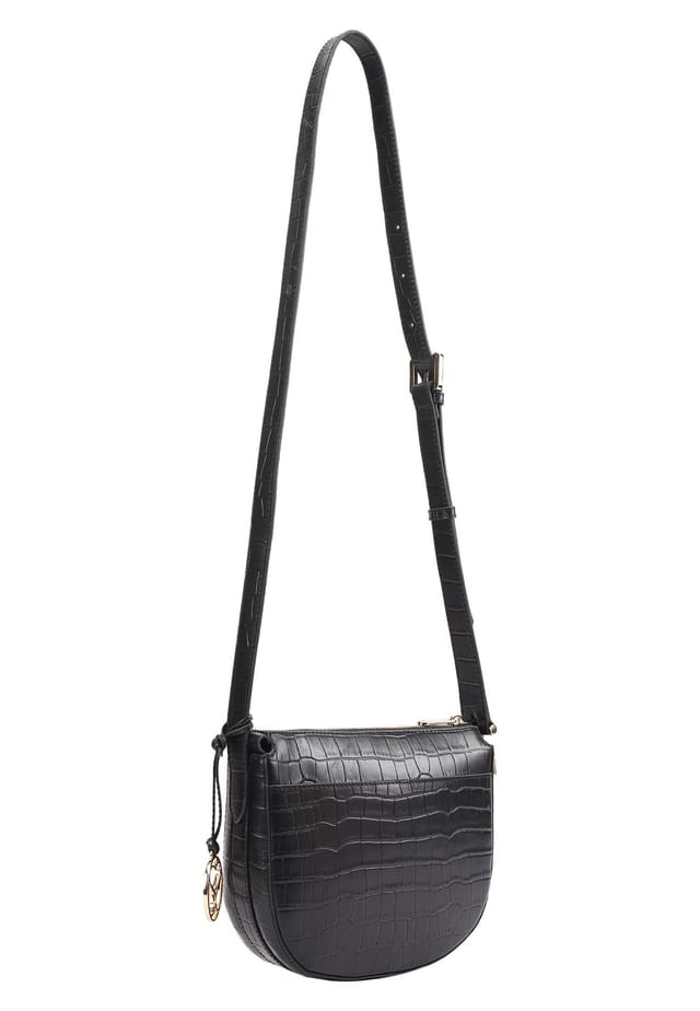 Sosandar SOSANDAR Women's Fairfax Leather Cross Body Bag in Black - 2