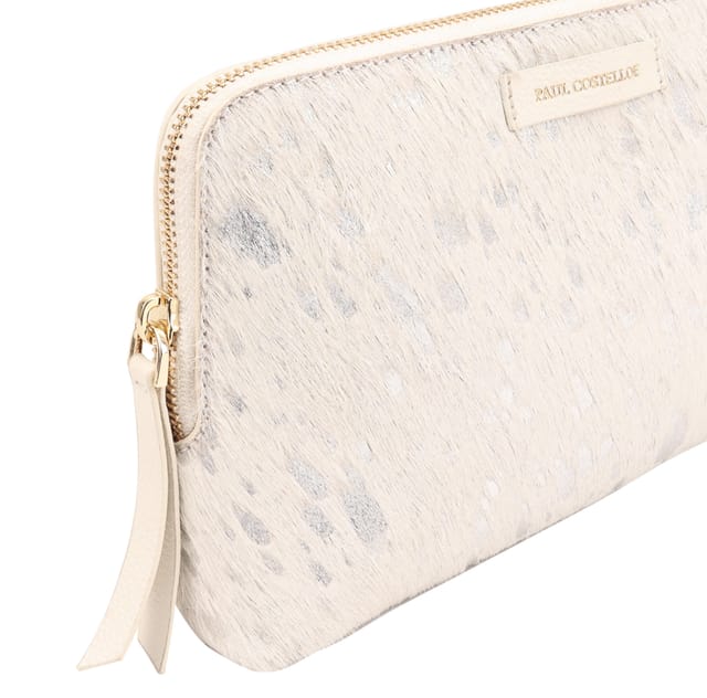 Paul Costelloe Paul Costelloe Women's Meta Leather Pouch in White - 3