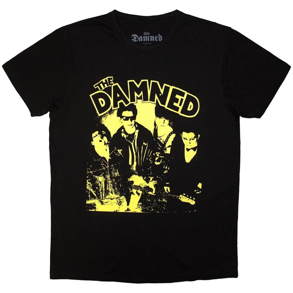 The Damned The Damned Men's New Rose Vintage T-Shirt in Black