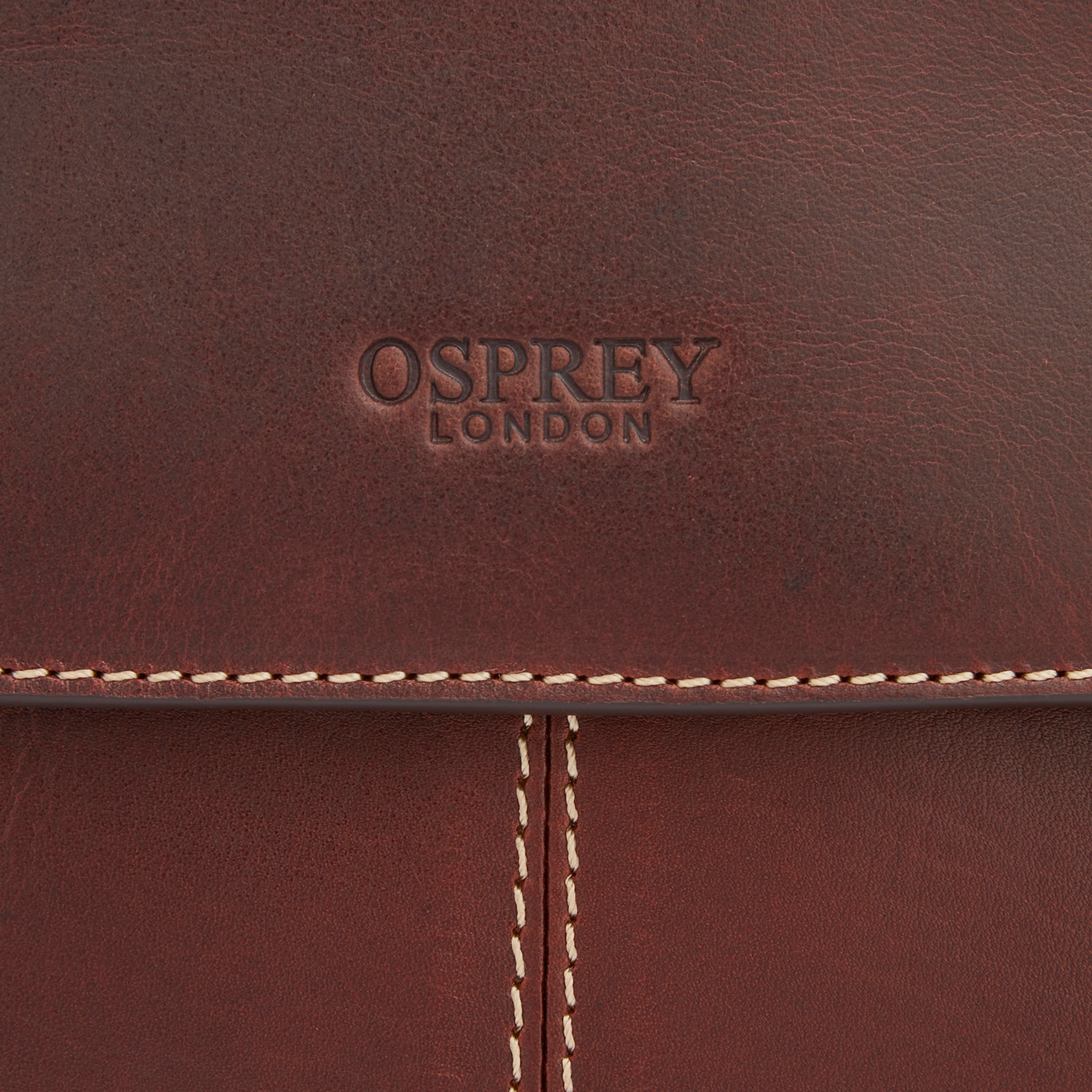 OSPREY LONDON OSPREY LONDON Women's The Narissa Leather Crossbody Bag in Brown - 3