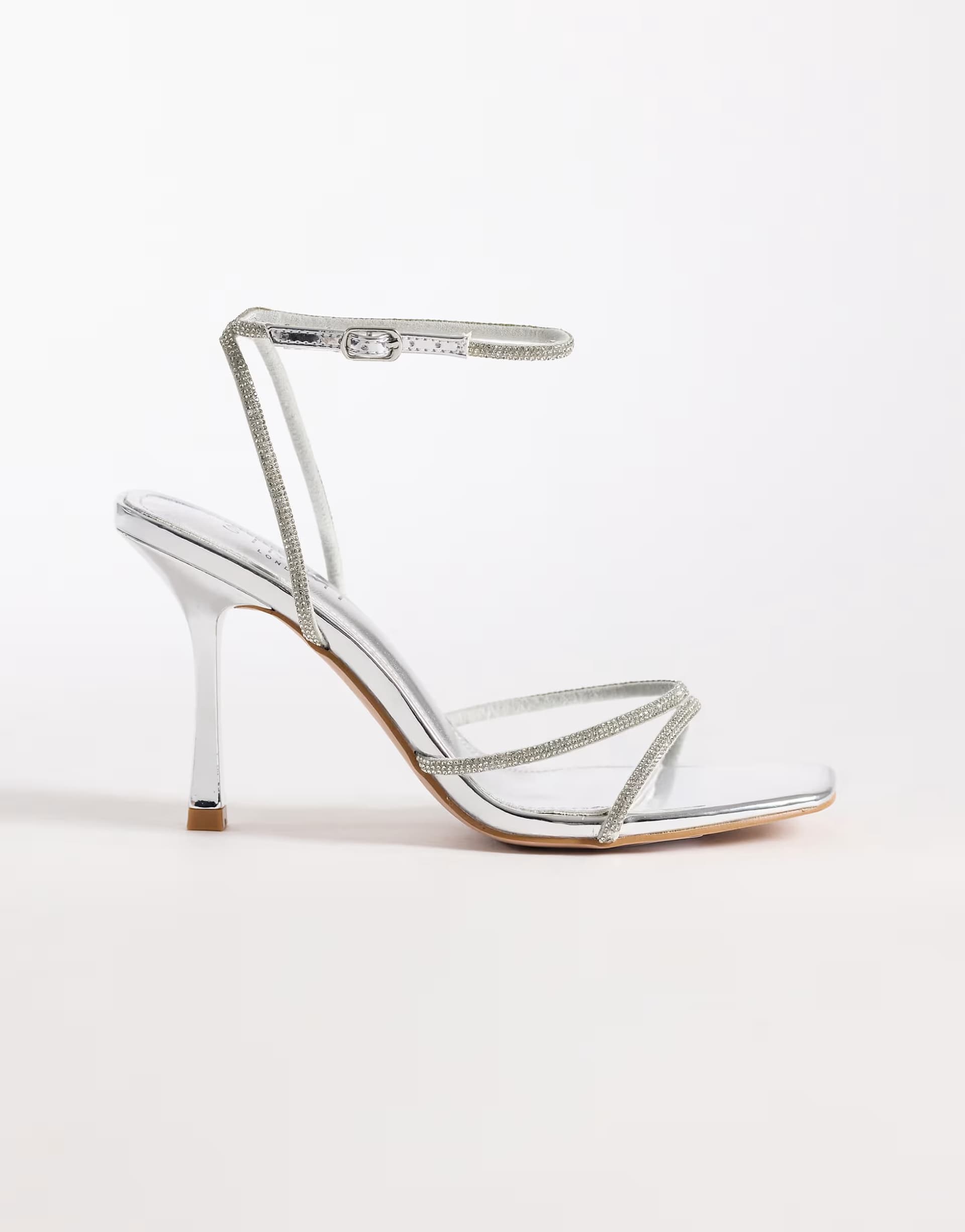 ASOS ASOS Simmi London Judy Embellished Silver Sandals