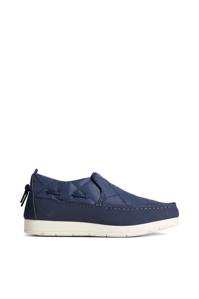 Sperry Sperry Women's 'Moc-Sider' Water-Resistant Suede Slip On Shoes in Navy - 3