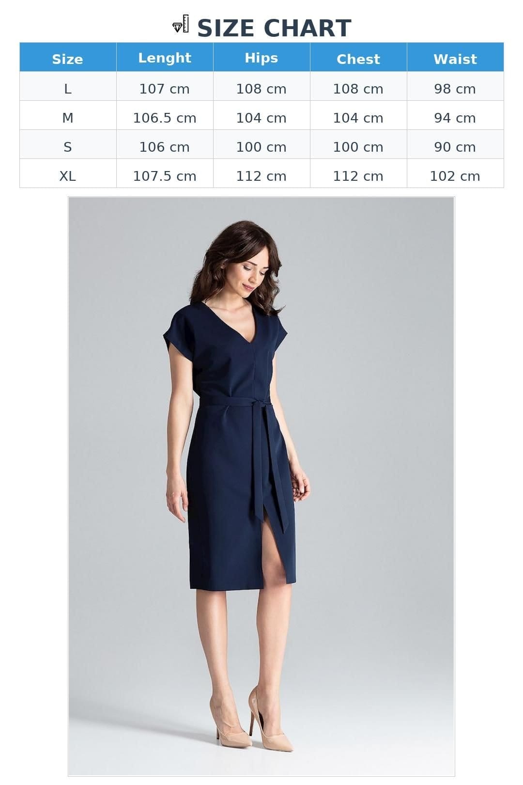 Love Lace Love Lace Women's Kimono Sleeve Waist Belt Dress in Navy - 4