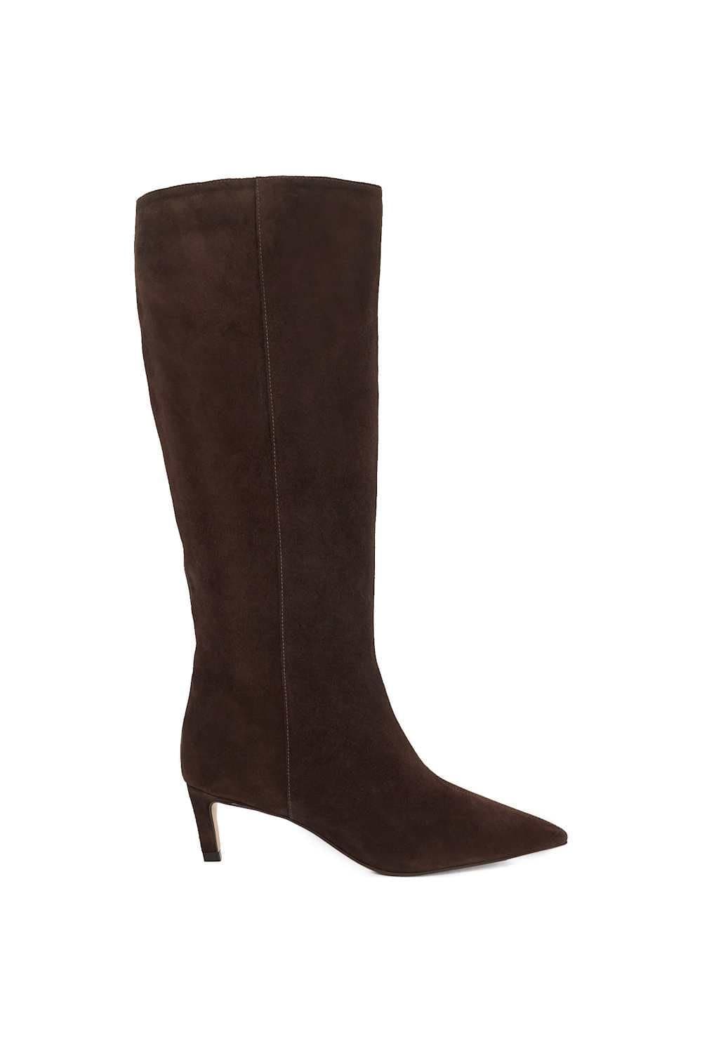 Dune London Dune London Brown Suede Knee High Boots