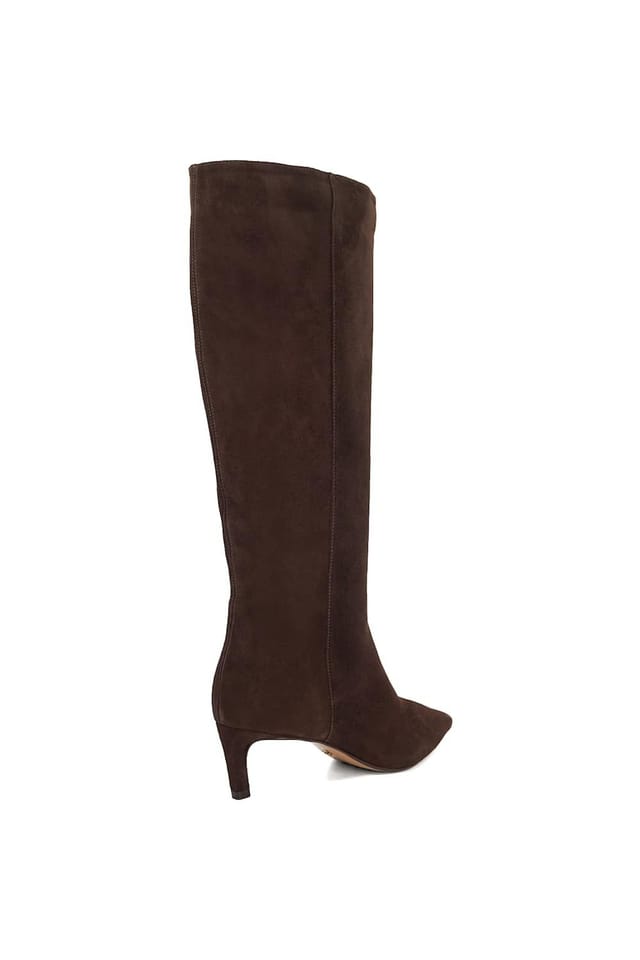 Dune London Dune London Women's Wide Fit 'Smoothly' Suede Knee High Boots in Brown - 3