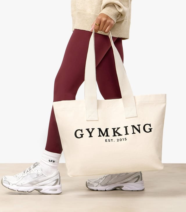 Gym King Off White Established Tote Bag Gym King New Look - 3