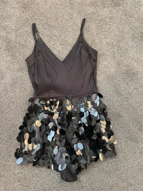 ASOS ASOS black sequin playsuit