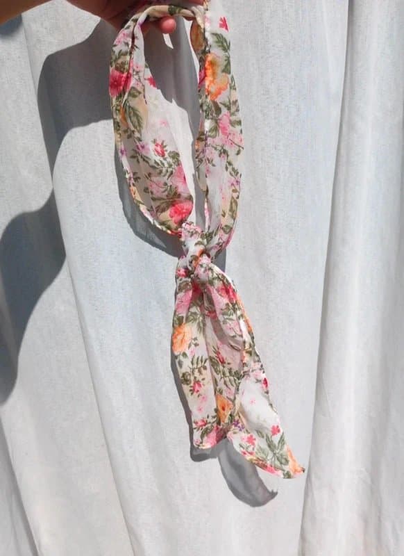 ASOS Beautiful chiffon floral scarf neck hair