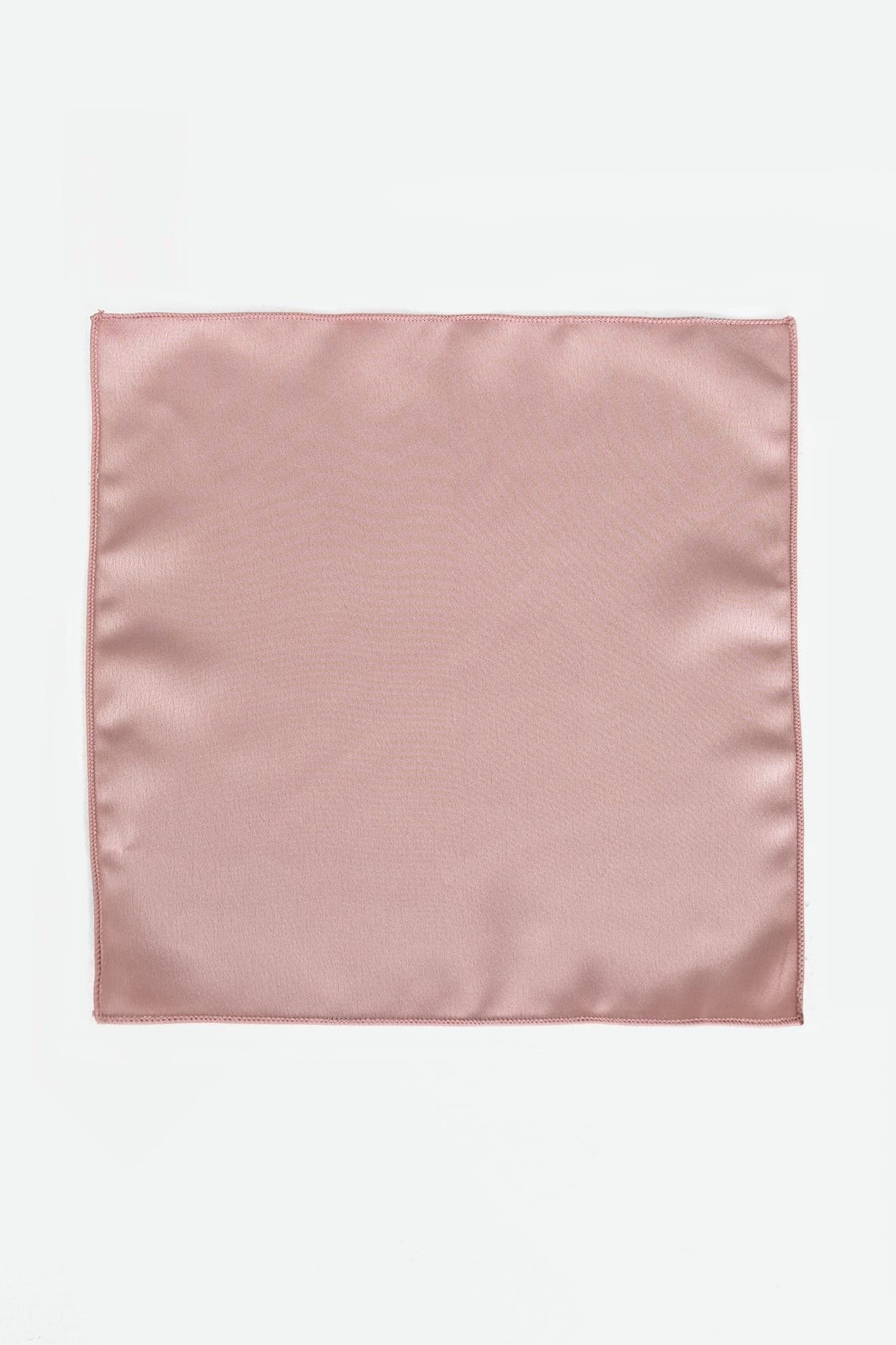 Maya Deluxe Maya Deluxe Men's Satin Tie Pocket Square Set in Pink - 4