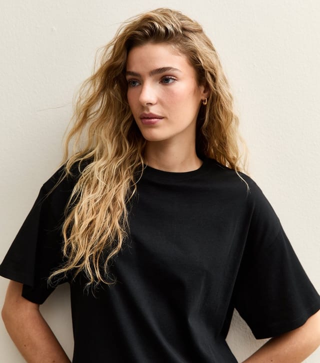 New Look Women's Black Side Split T-Shirt New Look - 2