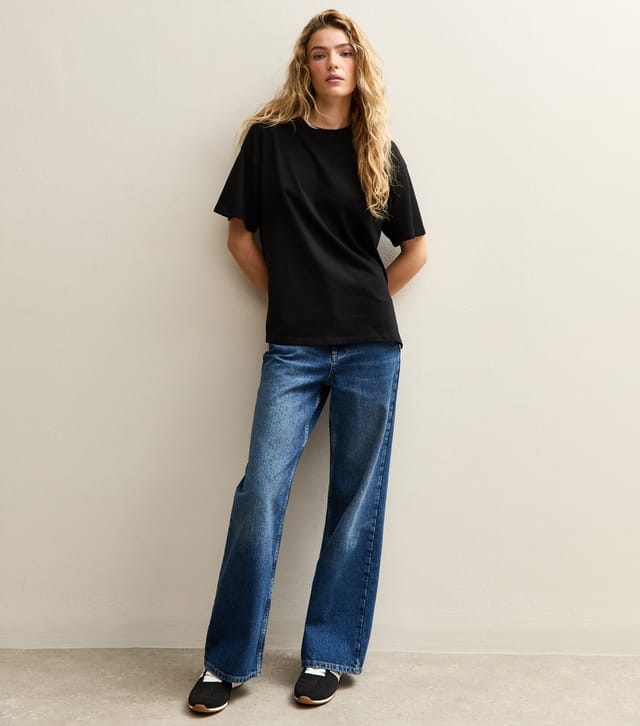 New Look Women's Black Side Split T-Shirt New Look - 3