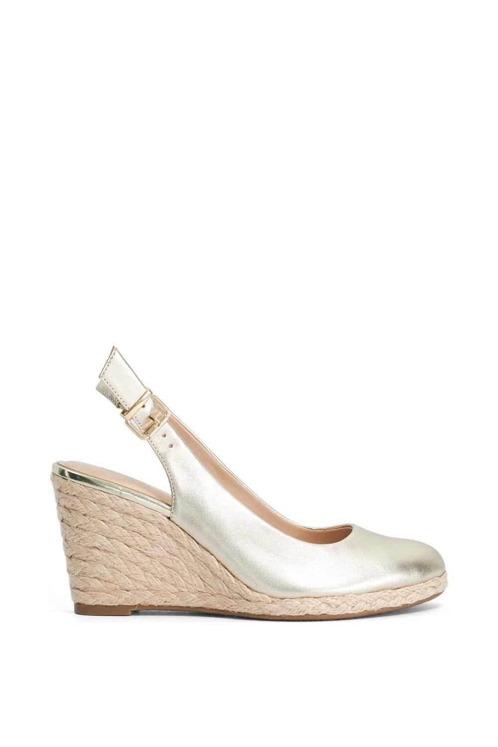 Dune London Dune London Women's 'Capable' Leather Wedges in Metallics