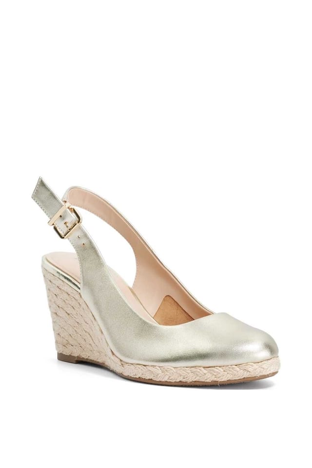 Dune London Dune London Women's 'Capable' Leather Wedges in Metallics - 2