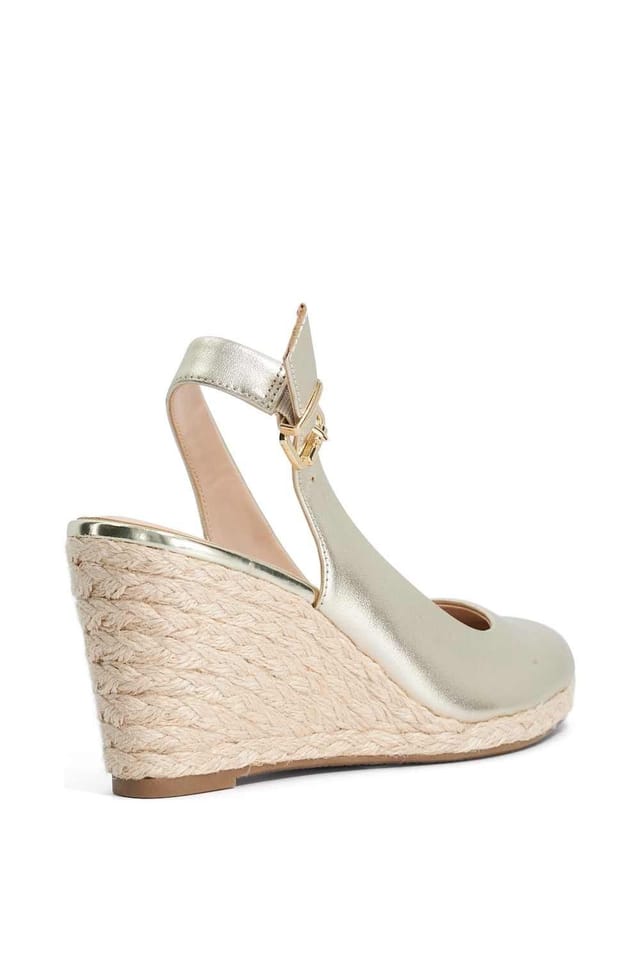Dune London Dune London Women's 'Capable' Leather Wedges in Metallics - 3