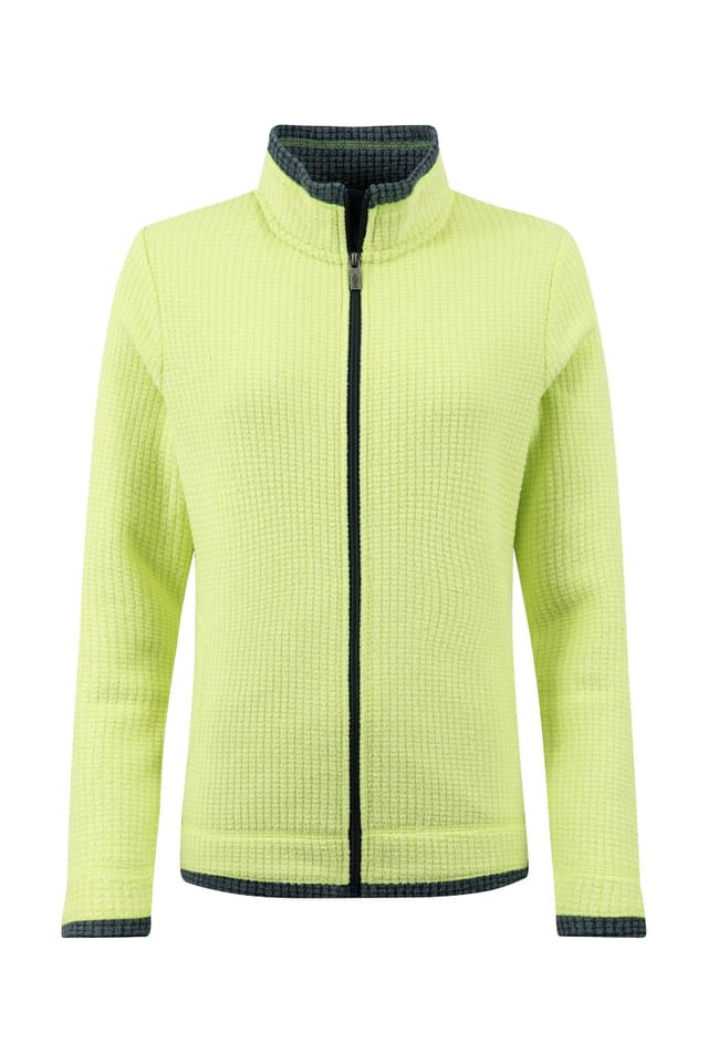 Weird Fish Weird Fish Women's Ariana Full Zip Grid Fleece in Lime - 2