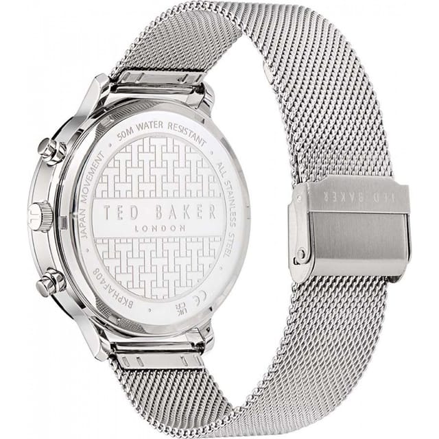 Ted Baker Ted Baker Men's BKPHAF408 Timeless 44mm Quartz Watch in Silver - 2