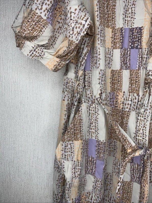 White Stuff White Stuff Arabella Multicolour Abstract Print Belted Cropped Jumpsuit Size 18