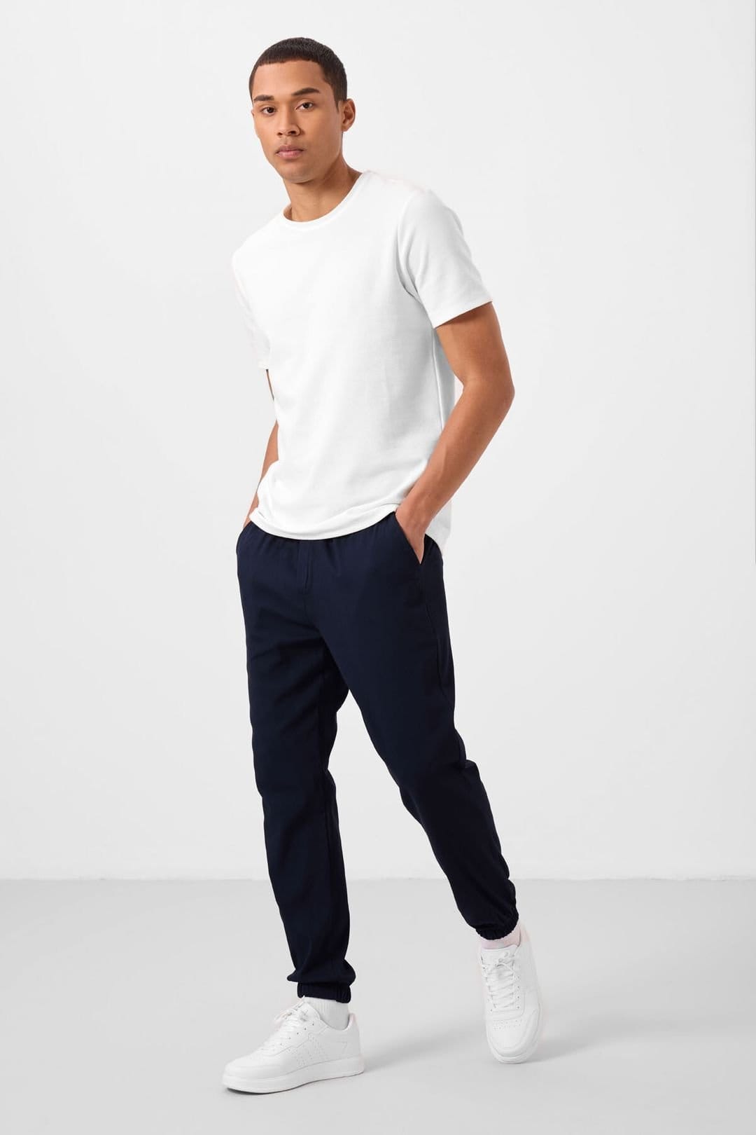 Tommy Life Tommy Life Men's Straight-Leg Pull-On Chinos in Dark Navy - 4