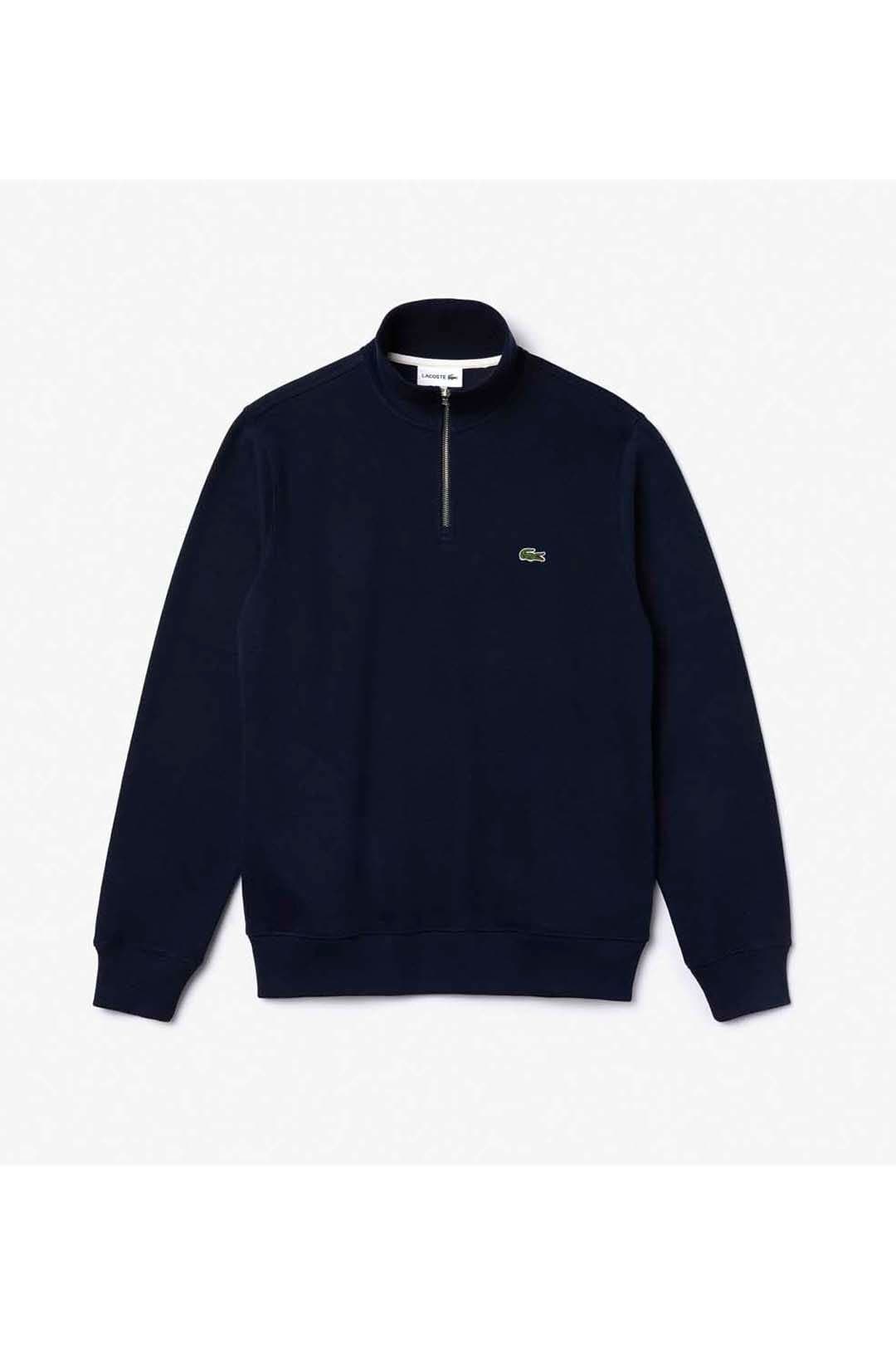 Lacoste Lacoste Men's 1/4 Zip Sweatshirt Navy Blue
