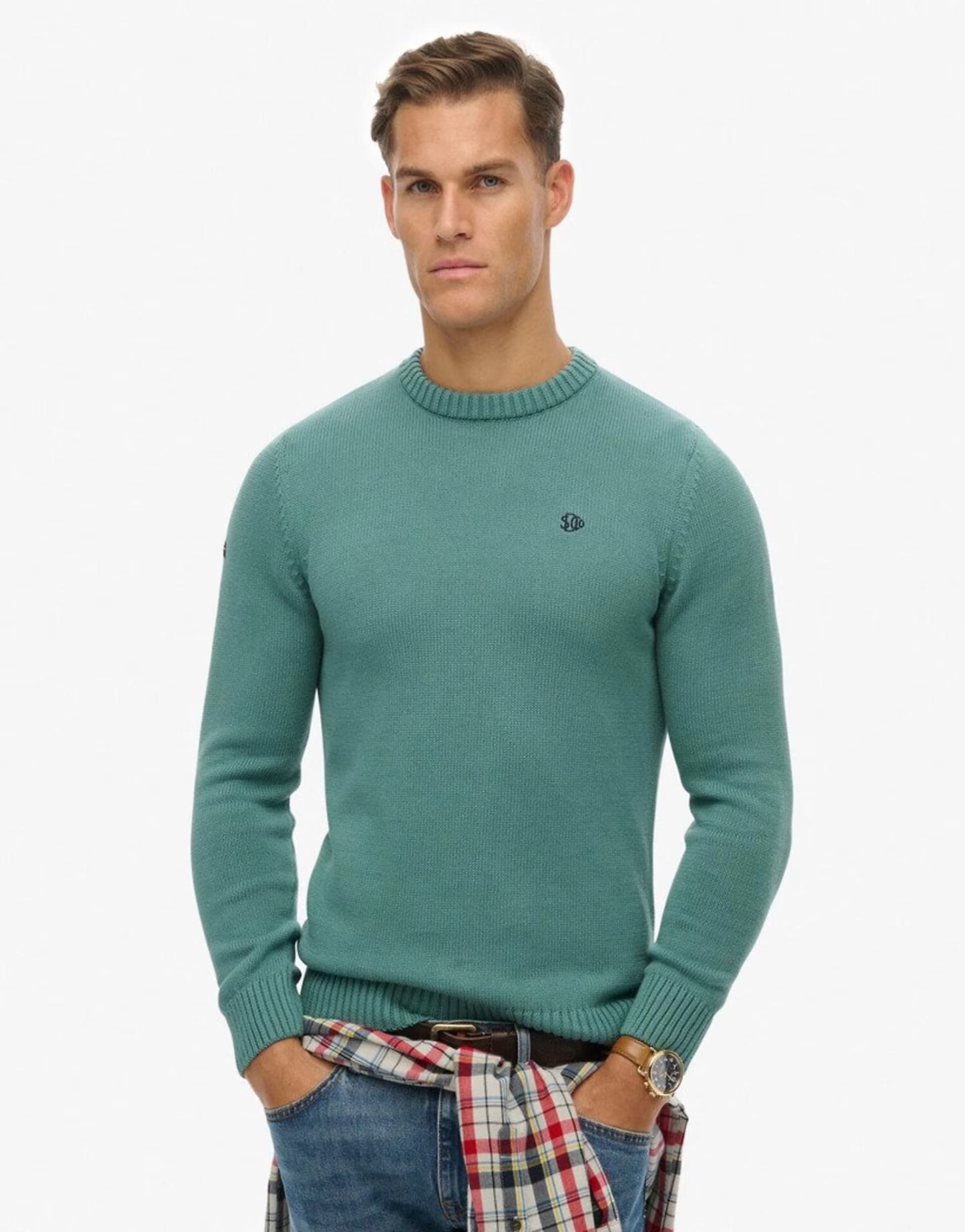 ASOS ASOS Teal Cotton Jumper by Superdry