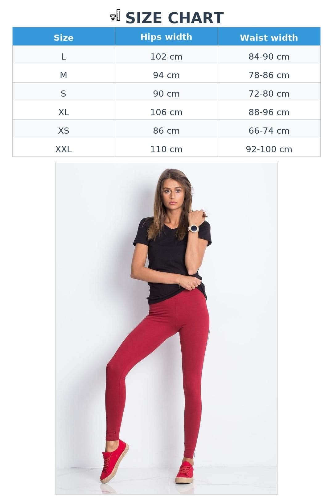 Love Lace Love Lace Women's Long Breathable Second Skin Fit Leggings in Red - 4