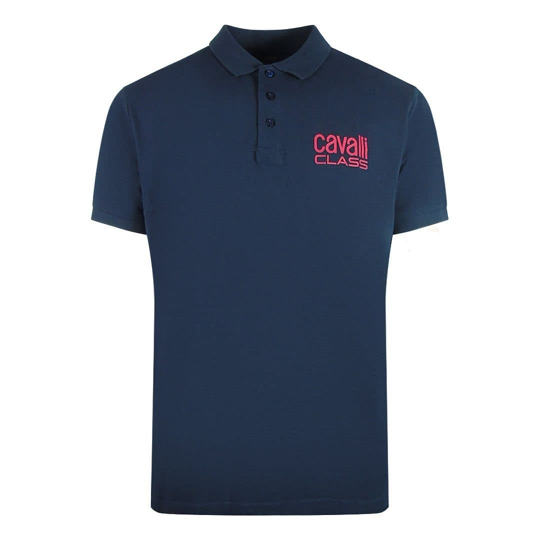 Cavalli Class Cavalli Class Navy Blue Polo Shirt