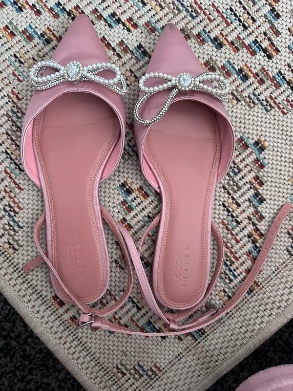 ASOS ASOS pink bow sandals