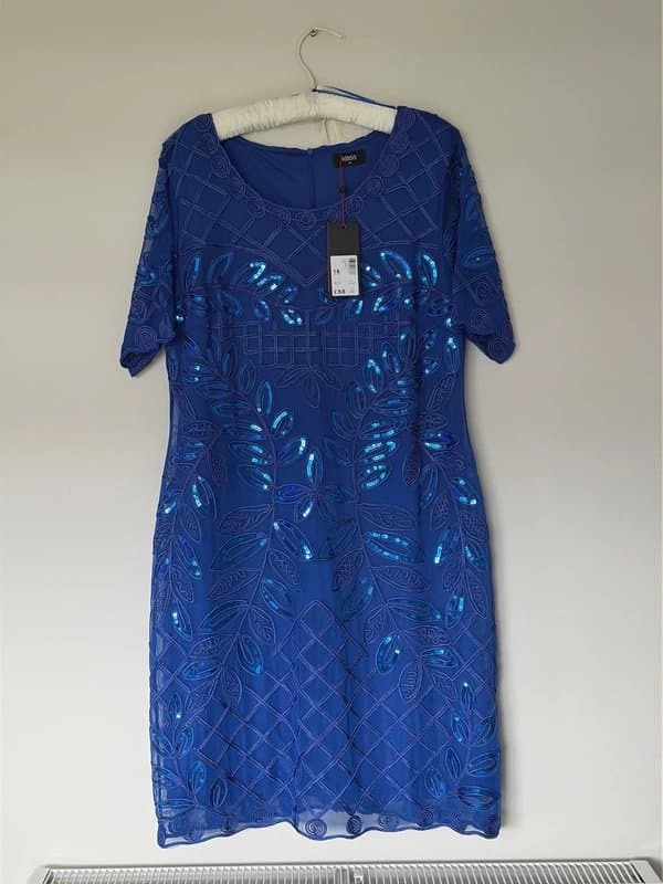 Klass. Klass Royal Blue Sequin Embellished Occasion Dress – Size 18 – BNWT 💙
