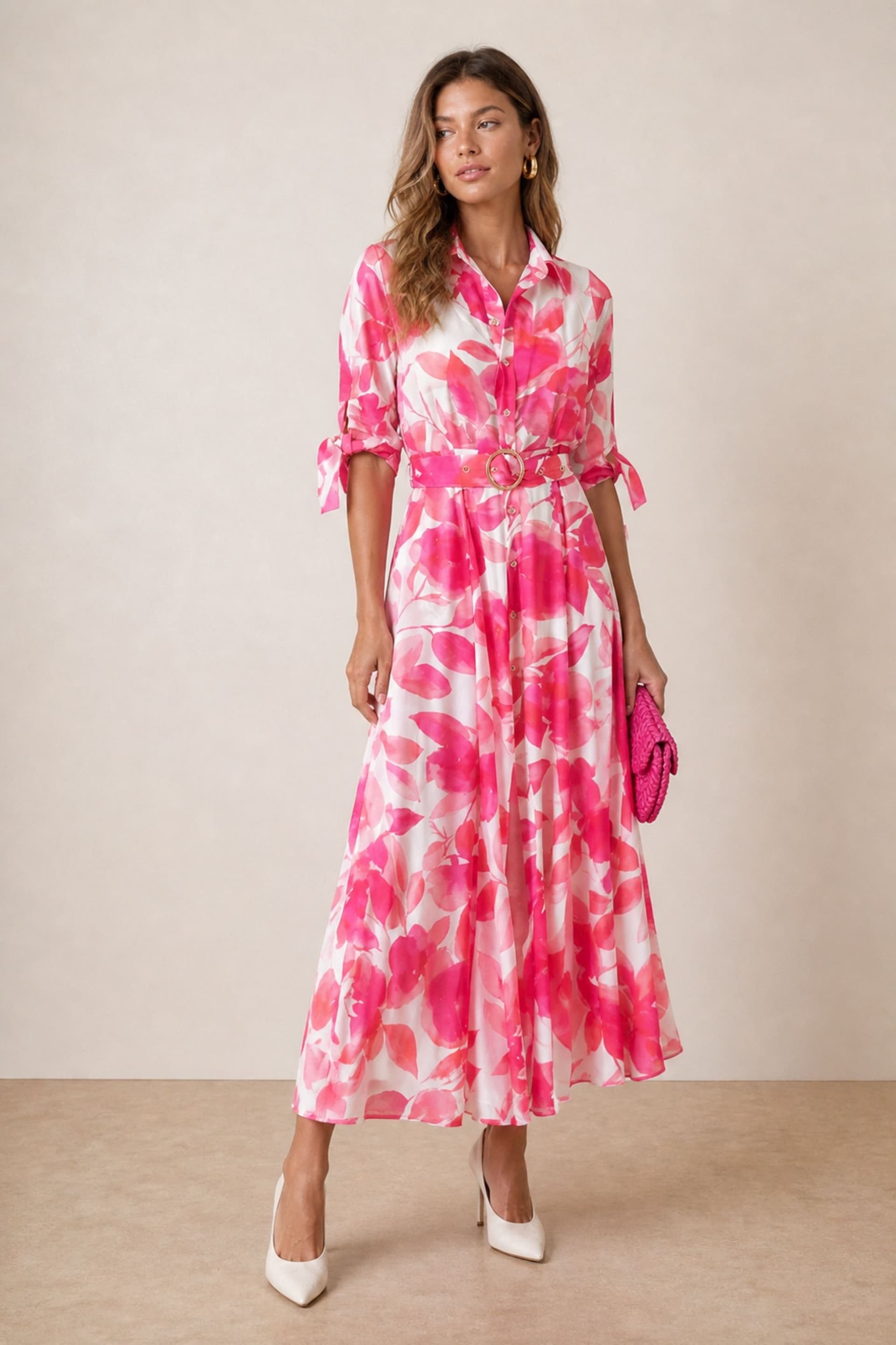 Style Cheat Style Cheat Women's Daphne Pink Flower Dress