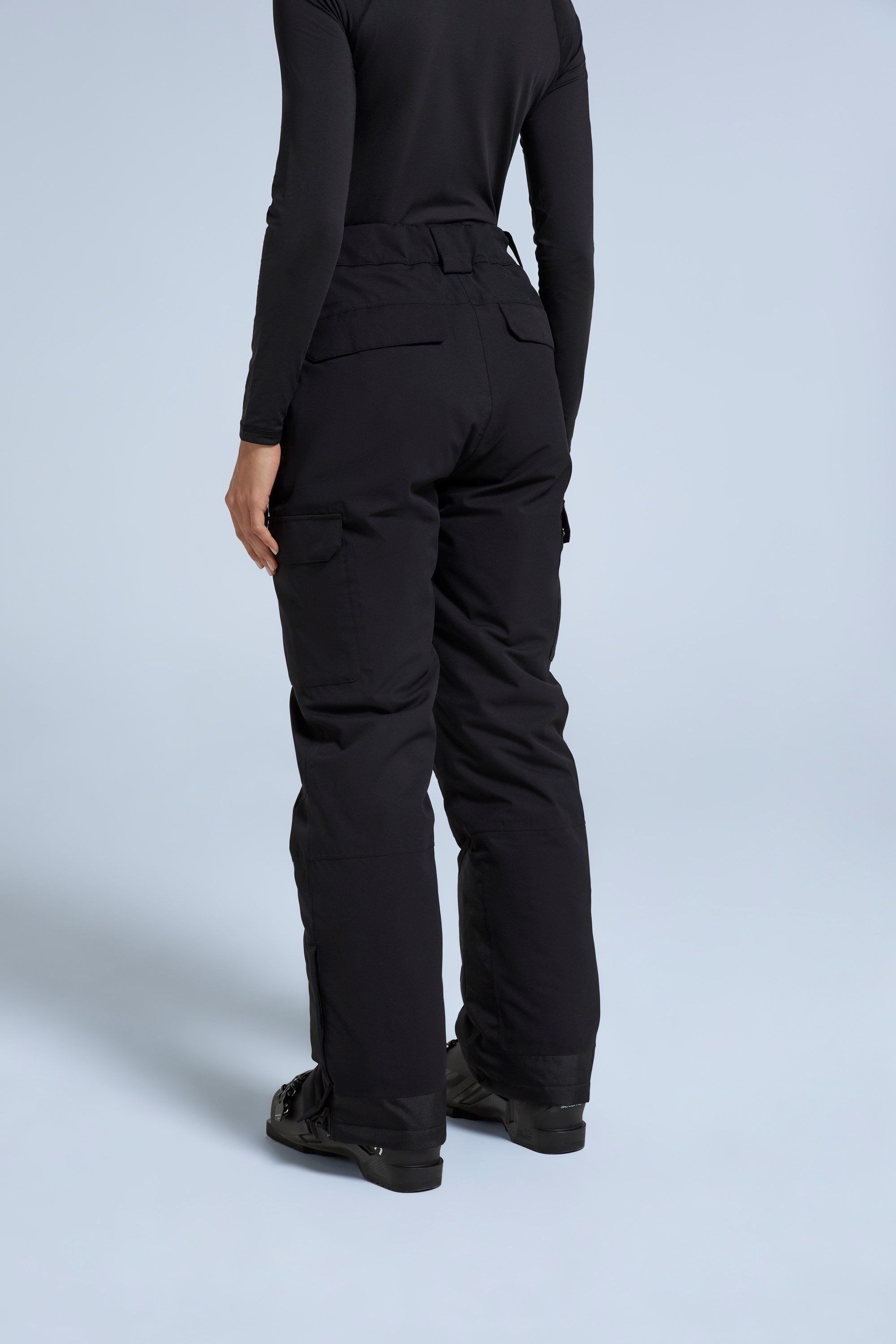 Animal Animal Women's 'Glaze' Insulated Snow Pants Warm Adjustable Waist Warm Winter Trouser in Jet Black - 3