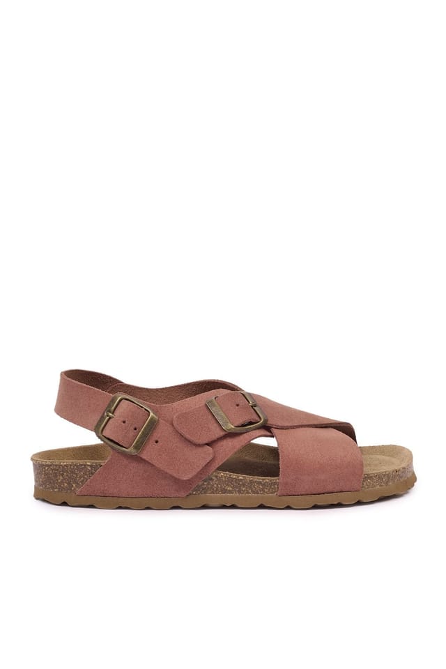 Celtic & Co Celtic & Co Women's Crossover Buckle Sandal in Light Brown - 3