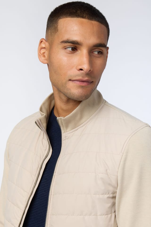 Melka Melka Men's Zip Through Jacket in Beige - 3