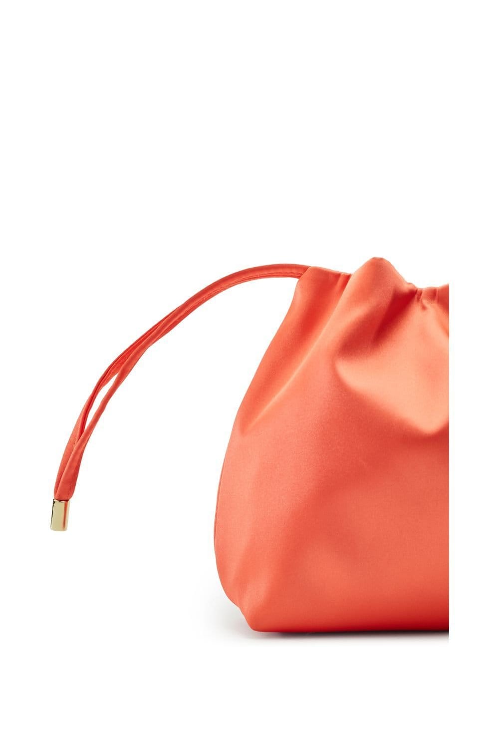 Moda In Pelle Moda In Pelle Women's 'Lotty Bag' Satin Shoulder Bag in Orange - 4