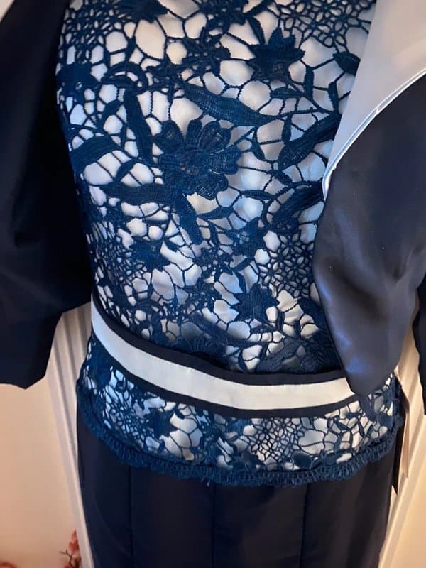 Stacees Beautiful bespoke occasion dress and jacket Size 16 Wedding